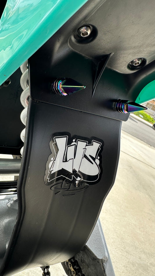 ETM RTR AND RIZZLER MUDFLAP SPIKES (PAIR)